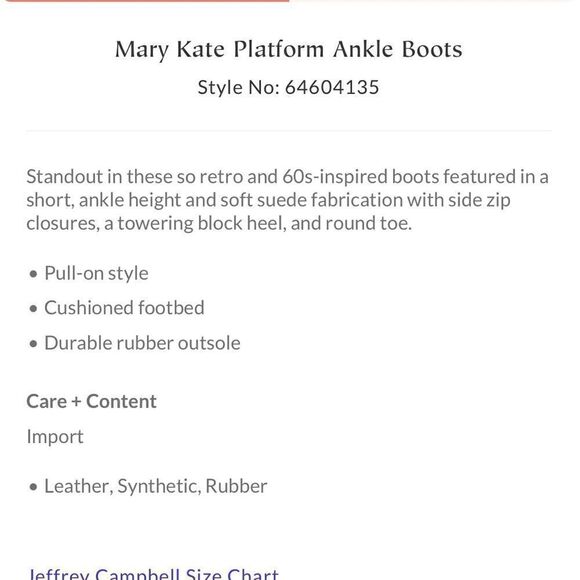 JEFFREY CAMPBELL MARY KATE ANKLE PLATFORM BOOTIES IN BLACK NEW SIZE 10 - Picture 2 of 11